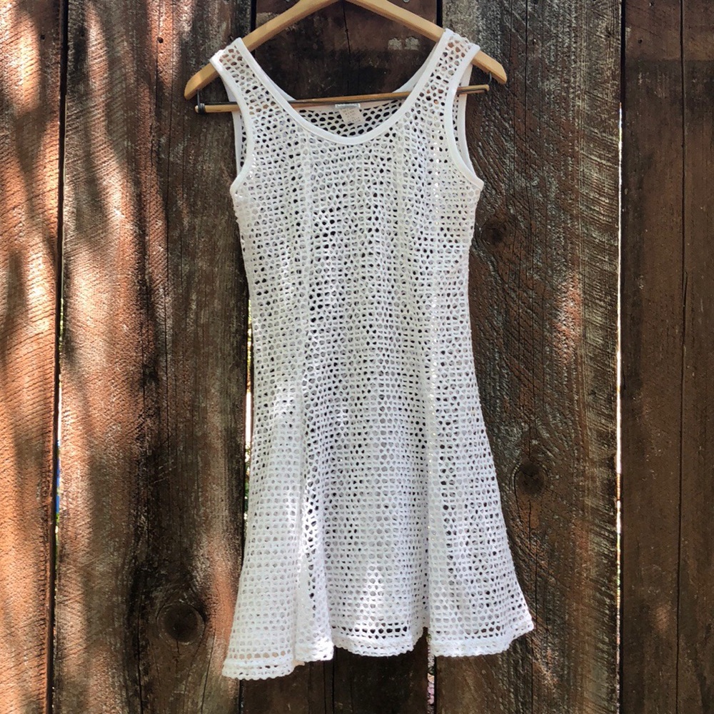 Vintage 80’s 90’s Knitted Bathing Suit Cover up!